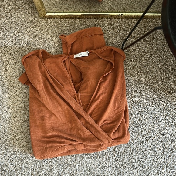 Lush nordstroms Women's Rust Jumpsuit medium - Picture 6 of 7